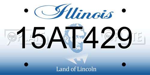 15AT429 Illinois License Plate