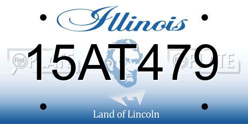 15AT479 Illinois License Plate