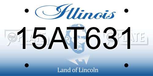 15AT631 Illinois License Plate