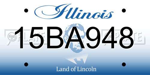 15BA948 Illinois License Plate