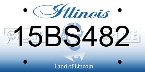 15BS482 Illinois License Plate