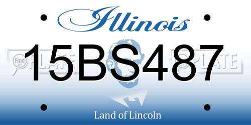 15BS487 Illinois License Plate