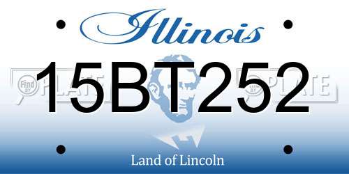 15BT252 Illinois License Plate