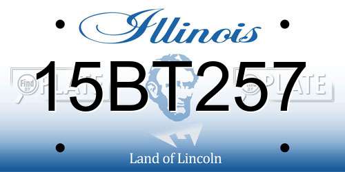 15BT257 Illinois License Plate