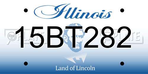15BT282 Illinois License Plate