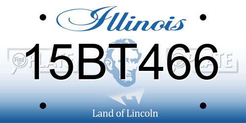 15BT466 Illinois License Plate