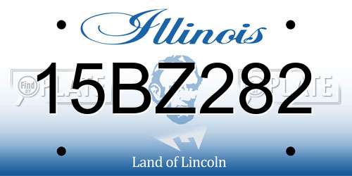 15BZ282 Illinois License Plate