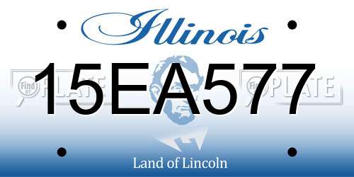 15EA577 Illinois License Plate