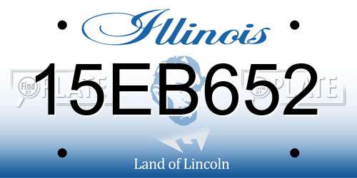 15EB652 Illinois License Plate