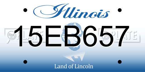 15EB657 Illinois License Plate
