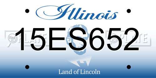 15ES652 Illinois License Plate