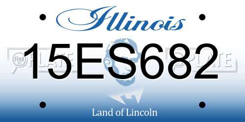 15ES682 Illinois License Plate