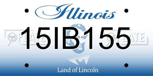 15IB155 Illinois License Plate