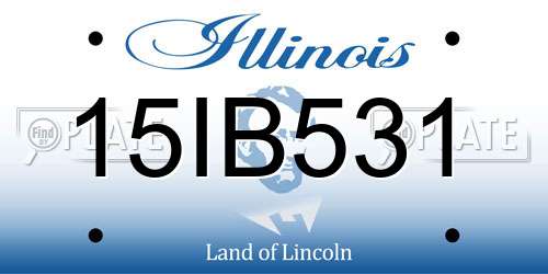 15IB531 Illinois License Plate