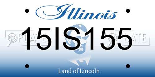15IS155 Illinois License Plate