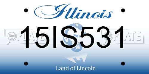 15IS531 Illinois License Plate