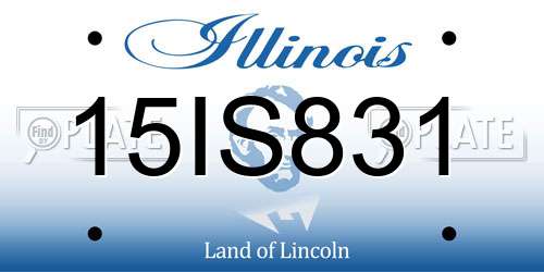 15IS831 Illinois License Plate