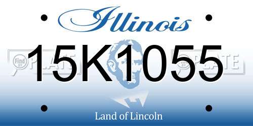 15K1055 Illinois License Plate