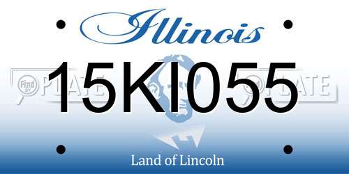 15KI055 Illinois License Plate
