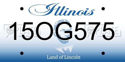 15OG575 Illinois License Plate