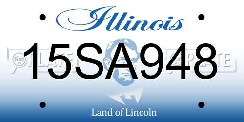 15SA948 Illinois License Plate