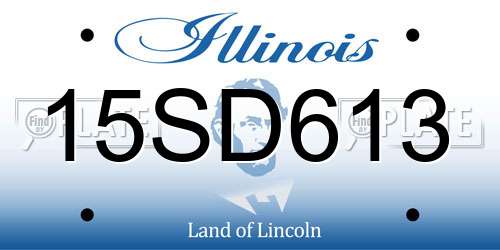 15SD613 Illinois License Plate