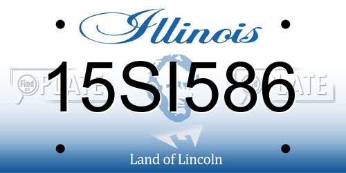 15SI586 Illinois License Plate
