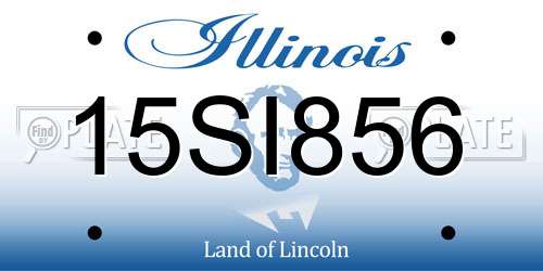 15SI856 Illinois License Plate