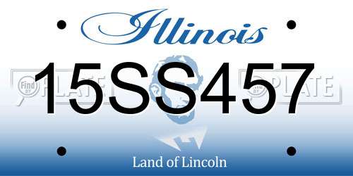 15SS457 Illinois License Plate
