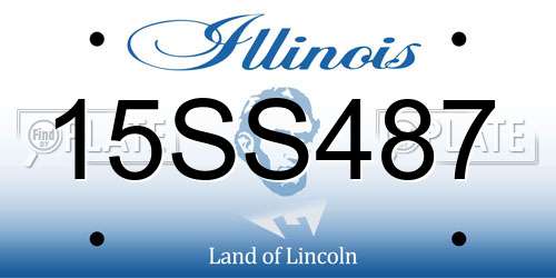 15SS487 Illinois License Plate