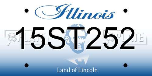 15ST252 Illinois License Plate