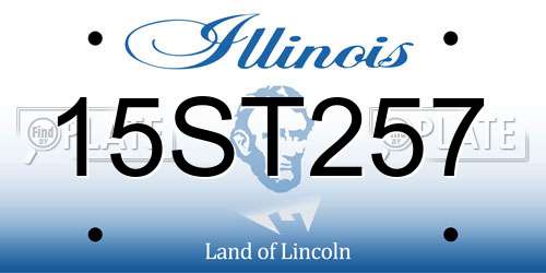 15ST257 Illinois License Plate