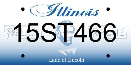 15ST466 Illinois License Plate