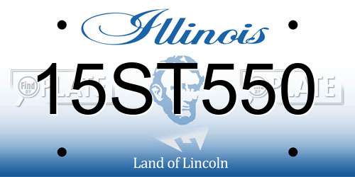 15ST550 Illinois License Plate