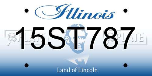 15ST787 Illinois License Plate