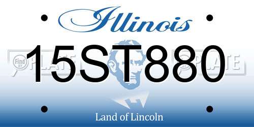 15ST880 Illinois License Plate