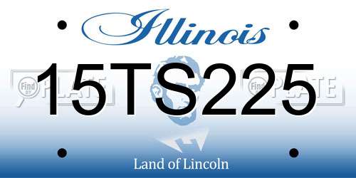 15TS225 Illinois License Plate