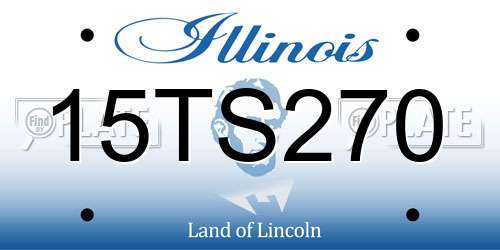 15TS270 Illinois License Plate