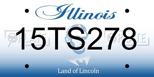 15TS278 Illinois License Plate