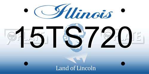 15TS720 Illinois License Plate