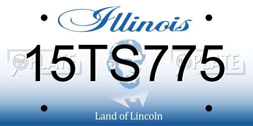 15TS775 Illinois License Plate