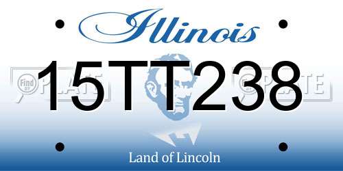 15TT238 Illinois License Plate