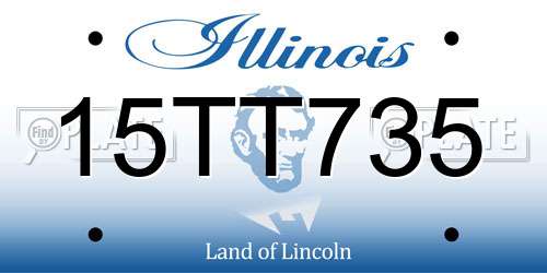 15TT735 Illinois License Plate