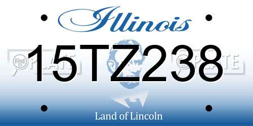 15TZ238 Illinois License Plate