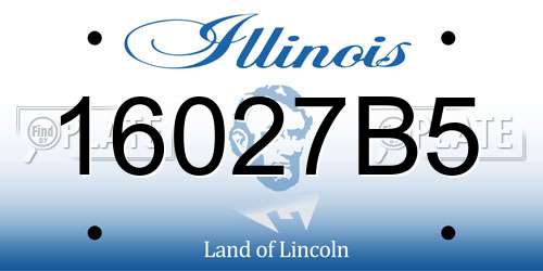 16027B5 Illinois License Plate