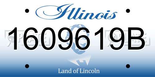 1609619B Illinois License Plate