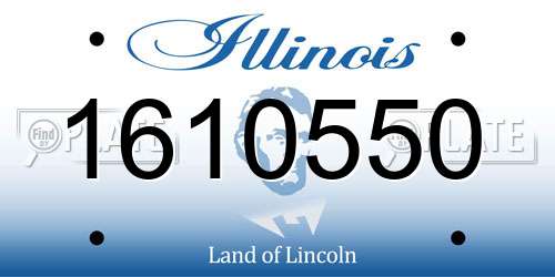 1610550 Illinois License Plate