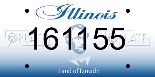 161155 Illinois License Plate