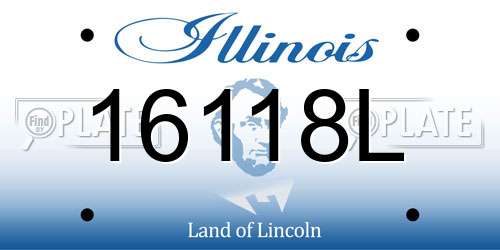 16118L Illinois License Plate