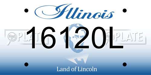 16120L Illinois License Plate